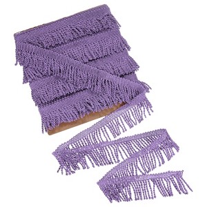 Unique Bargains Polyester Boho Durable Multipurpose Curtain Fringe Trim 2.4 Inch 1 Pc - 1 of 4