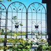 MAYEERTY 4 Pack Metal Garden Trellis 86.7 x 19.7 Inch Rustproof Climbing Plants Support Black Outdoor Flower - 3 of 4