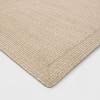 Natural Woven Rectangular Braided Outdoor Rug Heathered Cream