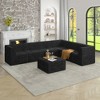 130.32" Modern Minimalist Corduroy L-Shape Modular Sectional Sofa, No Assembly Needed, 7-piece Free Combination Sofa - 2 of 4