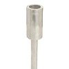 Olivia & May Set of 3 Aluminum Tapered Candle Holder with Ring Bases Silver - Contemporary Style, Indoor Use, Made in India - 4 of 4