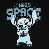 Seven Times Six Disney Stitch T-Shirt Boy's I Need Space Short Sleeve Graphic Tee Black - 2 of 3