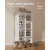 COMHOMA 4/6/8 Wood Cube Storage Shelf, White Wood Bookshelf with Removable Back Panels, Open Back Design for Vertical or Horizontal Placement - 4 of 4