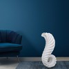 Uniquewise Tall Floor Vase for Home Decor, White Horn Floor Vase, 32-Inch-High Unique Decorative Vase Flower Holder, home Interior Decoration - 3 of 4