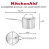 KitchenAid Stainless Steel 3-Ply Base 1.5qt Open Saucepan with Spouts: Nonstick, Dishwasher-Safe, Gas & Electric Compatible - image 2 of 4