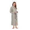 All-Season Unisex Cotton Terry Lounge Bathrobe with Embroidery by Blue Nile Mills - 4 of 4
