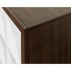 Martin Furniture Modern Geometric Design Wood Console for TVs up to 70" White/ Brown - Stellar Collection: Media Stand with Adjustable Shelves - 3 of 4