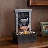 Generic Home Décor 10.3 in Indoor Waterfall Fountain Relaxation High Pressure Water Pumps - 3 of 4