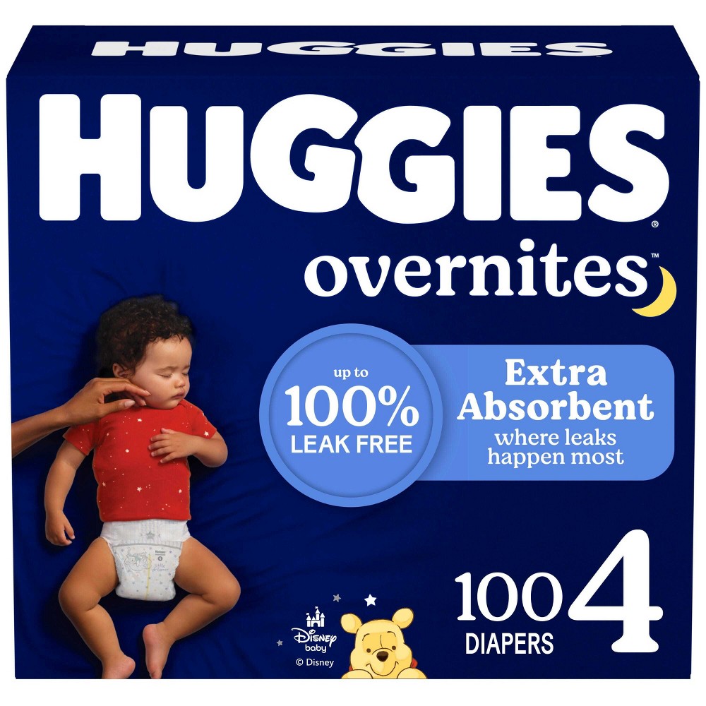 Huggies Overnites Diapers Enormous Pack - Size 4 - 100ct