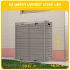Gulches 230L (61.8 Oz) Outdoor Waste Bin with Double-Bucket, Large Capacity Trash Can – Weather-Resistant, Easy-Clean - 4 of 4