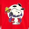 - Peanuts - Snoopy Vampire Glow Cropped Long Sleeve T-Shirt - image 2 of 3