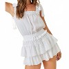 Women's Darla Tie Strap Romper - day + moon - 2 of 4