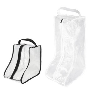 Unique Bargains Waterproof Portable Lightweight Boots Bags for Travel 2 Pcs - 1 of 4