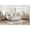 Gulches Natural Finish Nightstand with 2 Drawers, Ball Bearing Glides , Antique Nickel Pulls, Smooth Corners, Easy Assembly - 2 of 4