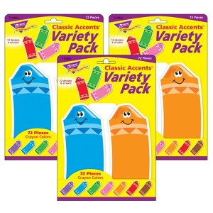 TREND Crayon Colors Classic Accents® Variety Pack, 72 Per Pack, 3 Packs - 1 of 3