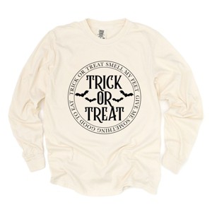 Simply Sage Market Trick Or Treat Circle Garment Dyed Long Sleeve - 1 of 4