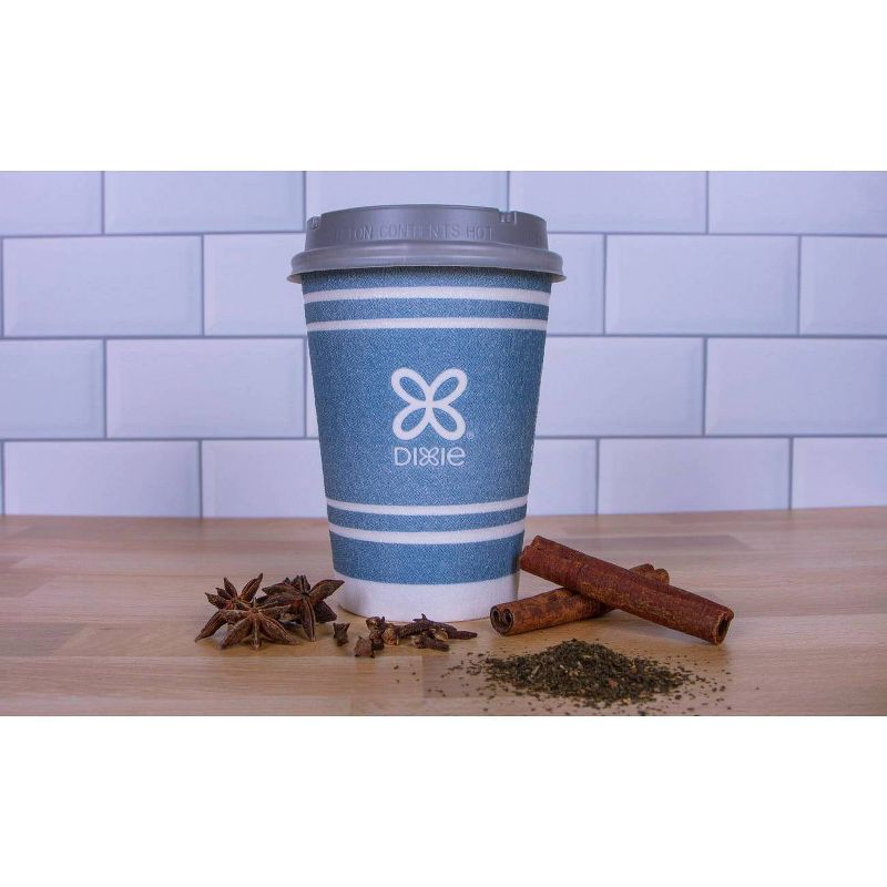 Dixie To Go Disposable Hot Cups &#38; Lids - 12oz, 5 of 10