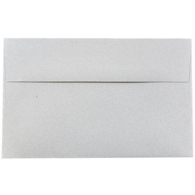 JAM Paper A10 Passport Invitation Envelopes 6 x 9.5 Granite Silver Recycled 2831490