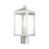 Livex Lighting Nyack 1 - Light Post Light in  Brushed Nickel - 4 of 4
