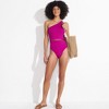 Lands' End Women's Macrame One Shoulder High Leg One Piece Swimsuit - 4 of 4