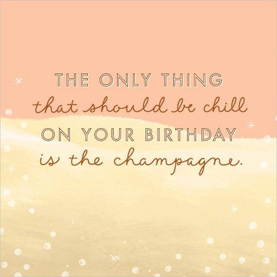 Champagne Glass Conventional Birthday Cards : Target