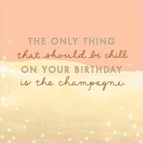 Champagne Glass Conventional Birthday Cards : Target