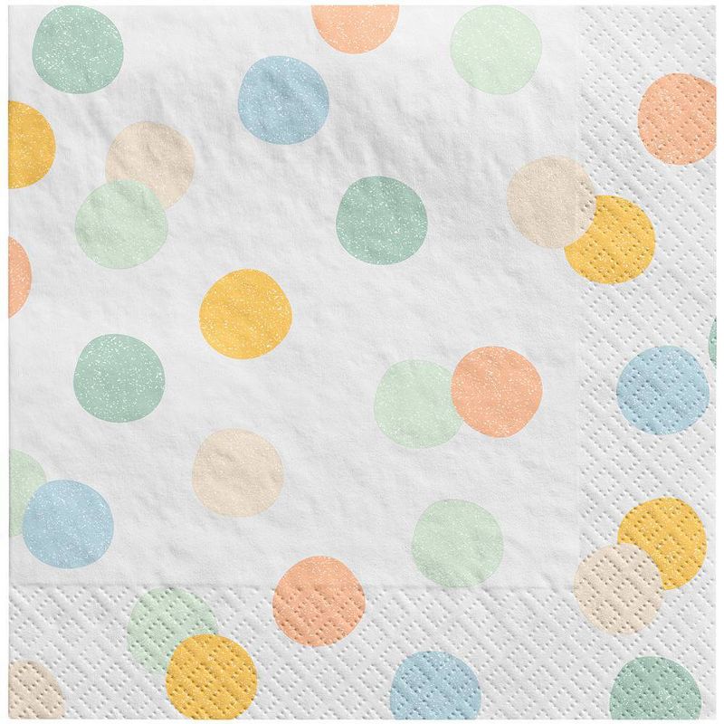 30ct Disposable Lunch Napkins Pastel - Spritz&#8482;, 1 of 6