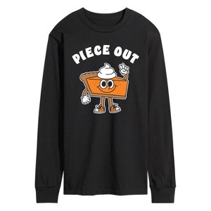 Men's - Instant Message - Piece Out Pie Long Sleeve Graphic T-Shirt - 1 of 4