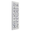 Stupell Industries Find Self In Sea Phrase, 7" x 17" - 3 of 4