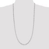 Black Bow Jewelry 4.25mm Sterling Silver Solid Elongated Open Cable Chain Necklace - 2 of 4