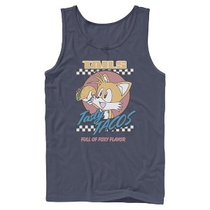 Mens Sonic the Hedgehog Tails Tasty Tacos Tank Top - 1 of 4