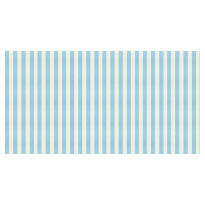 Pale Blue and White Striped Paper Tablecloth