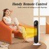 SUGIFT 26" 1500W Electric Portable Oscillating Ceramic Space Heater  with Digital Display, White - 3 of 4