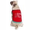 Parisian Pet 'Naughty or Nice' Dog Christmas T-Shirt - Festive Pet Holiday Shirt for Dogs & Cats, Red - 3 of 4