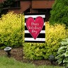 Briarwood Lane Valentine's Garden Flag 12x18 For Outdoor Striped Heart For Valentine's Love Garden Flag Flags For Outside - 4 of 4