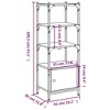 vidaXL Bookcase 3-Tier Bookshelf Storage Shelf Rack Organizer Engineered Wood - 3 of 4