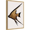 Amanti Art Beige Fish by Eins Kubistika Canvas Wall Art Print Framed - 2 of 4