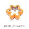 Unique Bargains Biscuit Cutter Medium Snowflake Cookie Cutter Hand Washable Stainless Steel Plastic 2.8"x3.2"1.6" 1Pcs - 3 of 4