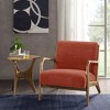 NicBex Polyester Accent Chair,Upholstered Living Room Chairs with Mid-Height Backrest,Mid-Century Comfy Armchair,Accent Chairs for Living Room - 2 of 4