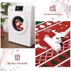 Christmas Rug 9x12 Rug for Living Room Modern Christmas Rug Bedrooom Decor Xmas Tree Deer Non Slip Carpet Soft Stain Resistant Large Red/Green - 4 of 4