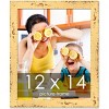 PosterPalooza | Shabby Chic Yellow Picture Frame - UV Acrylic, Foam Board Backing, Hanging Hardware - 2 of 4