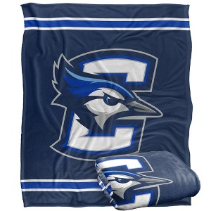 Creighton University Primary Logo Stripes Silky 50x60 Blanket, 1 Sided - 1 of 4