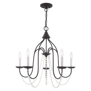 Livex Lighting Alessia 5 - Light Chandelier in  Black - 1 of 2