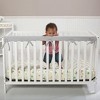 CribWrap Narrow Long Fleece Rail Cover - Gray - 4 of 4