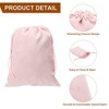 Unique Bargains Velvet Reusable Soft Jewelry Headphone Candy Drawstring Gift Bag 10 Pcs 7.9" x 9.8" - 4 of 4
