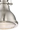 Possini Euro Design Brushed Nickel Mini Pendant 6 1/2" Wide Farmhouse Industrial Rustic for Dining Room Living House Home Kitchen Island High Ceilings - 3 of 4