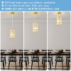 POWLIG 1 - Light Gold Crystal Single Pendant Light Modern Metal Luxury Chandeliers - 4 of 4