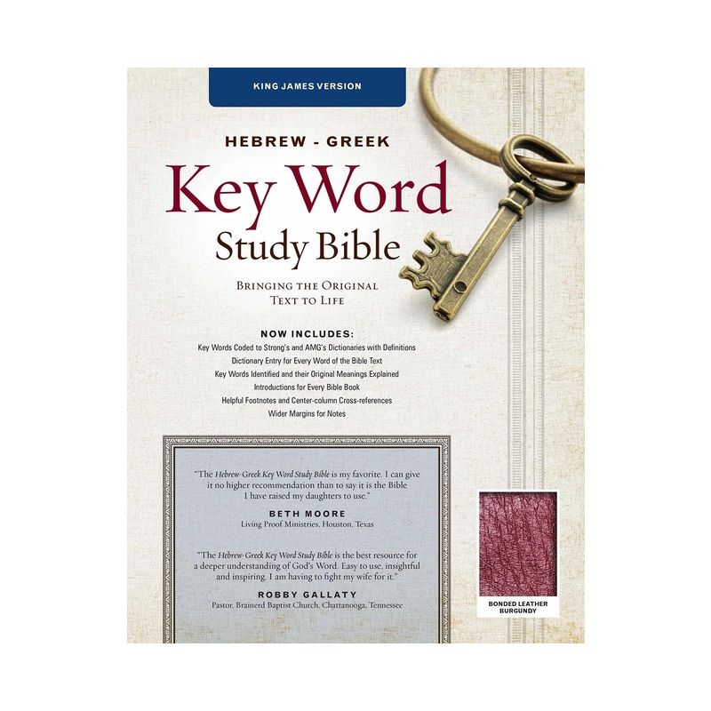 Hebrew-Greek Key Word Study Bible-KJV - (Key Word Study Bibles) by  Spiros Zodhiates & Warren Patrick Baker (Leather Bound), 1 of 2