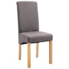 vidaXL Dining Chairs 2 pcs Taupe Fabric - 3 of 4