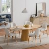 Dovelina 3 Color Options 67in Oval Dining Table for 6 People - 4 of 4